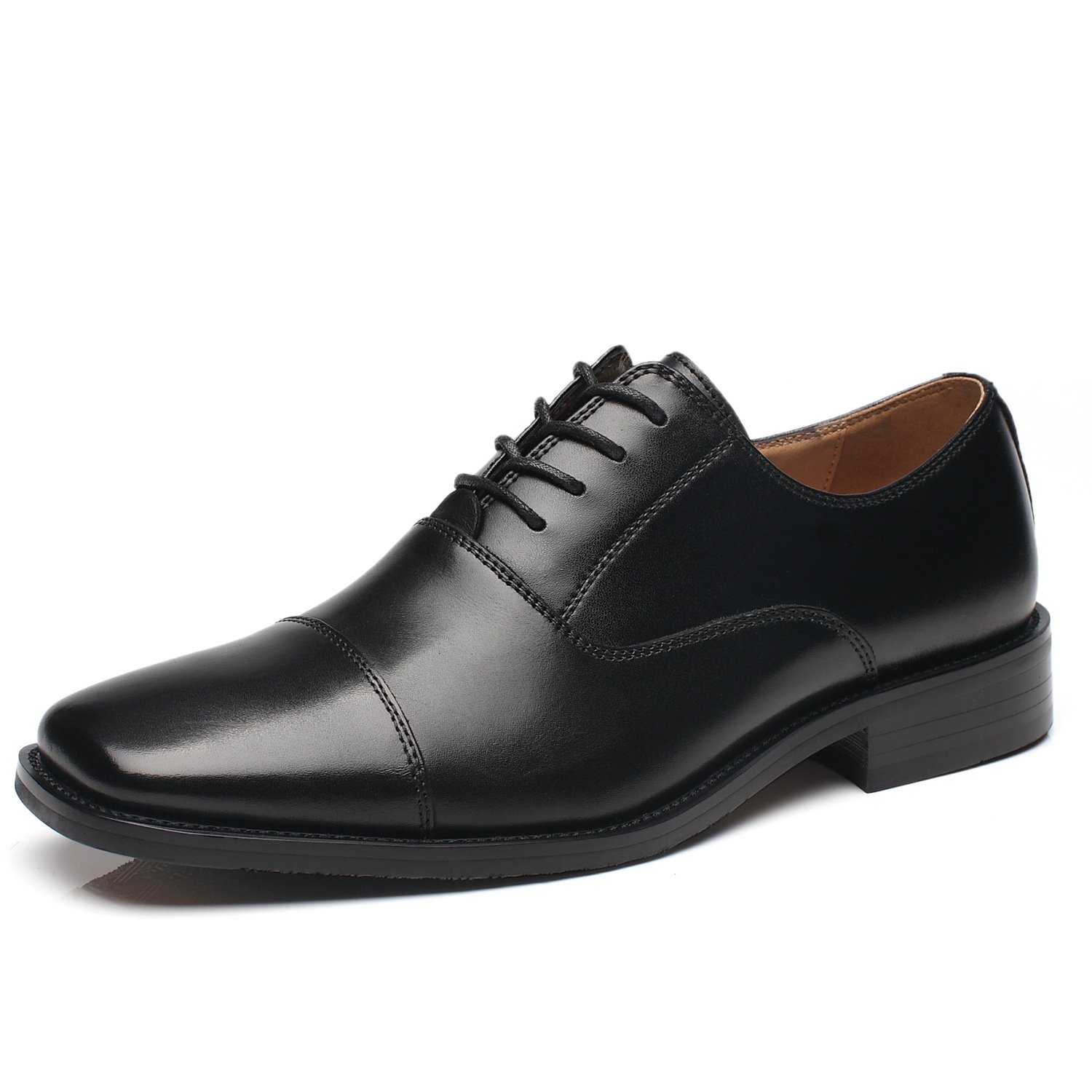 NXT NEW YORK Men's Leather Oxford Dress Shoes - Comfortable Lace Up Formal Business Shoes for Work, Wedding & Office Wear