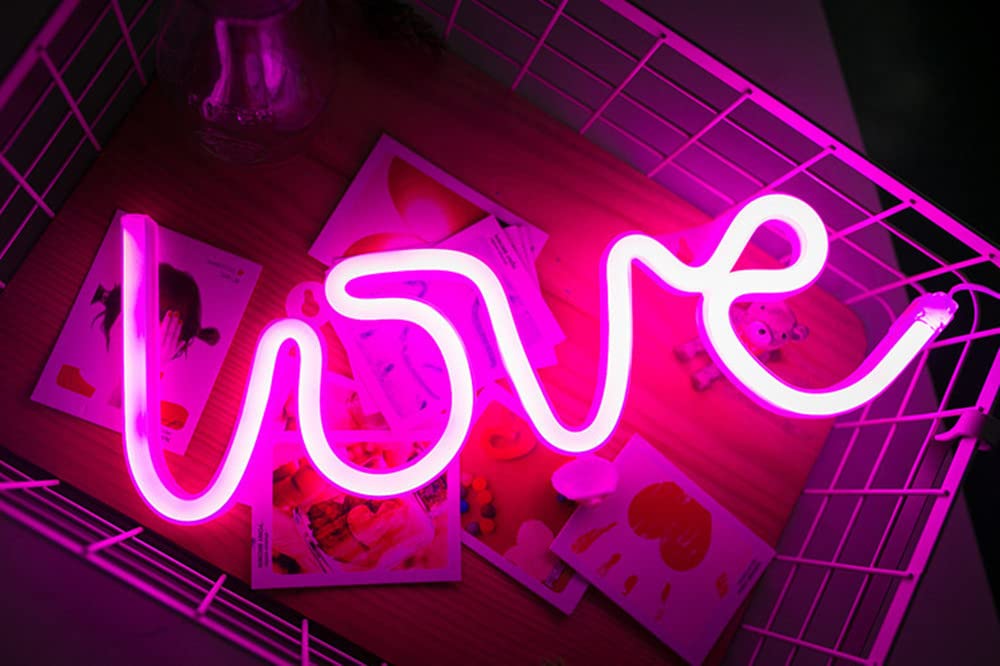 Ulalaza Neon LED Light Sign - Planet & Cloud XOXO Design, USB/Battery Operated Night Light for Home, Bar, Pub, Store, Club & Party Decor | Perfect for Bedroom, Nursery, Game Room & Wedding Backdrop