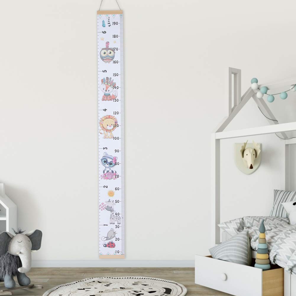 Growth Chart for Kids - Cute Removable Wall Ruler Sticker | Height Measure Decoration for Nursery, Bedroom & Playroom | Perfect Baby Shower Gift & Room Decor
