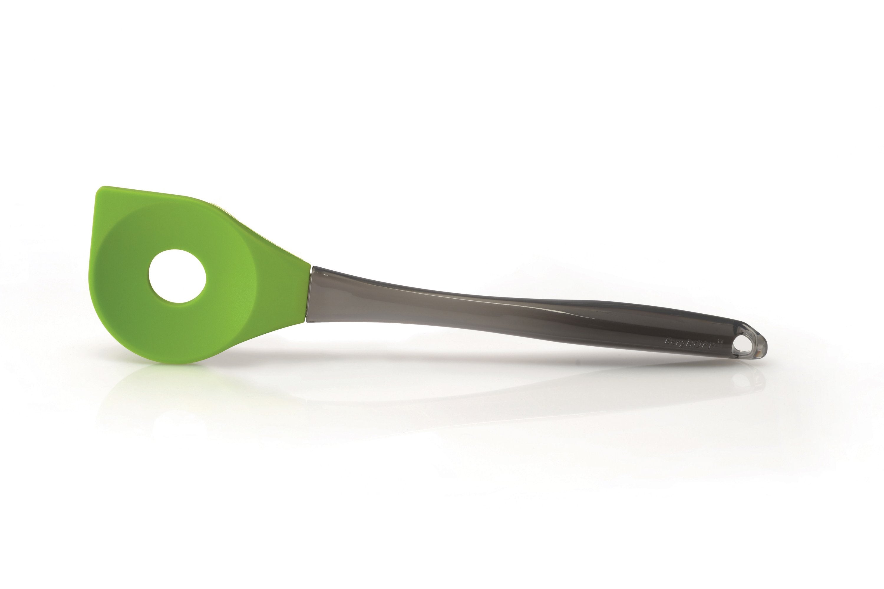 BergHOFF Gemins Silicone Salad Slotted Spoon - Heat-Resistant Kitchen Utensil for Mixing, Serving & Cooking - Perfect for Salads, Pasta & Stir-Fry (Green)