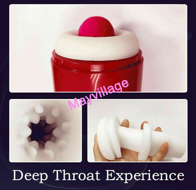 Automatic Hands-Free Telescopic Sucking Stroker for Men - Male Masturbation Cup with Powerful Suction | Perfect for Solo Play, Discreet Use at Home or Travel