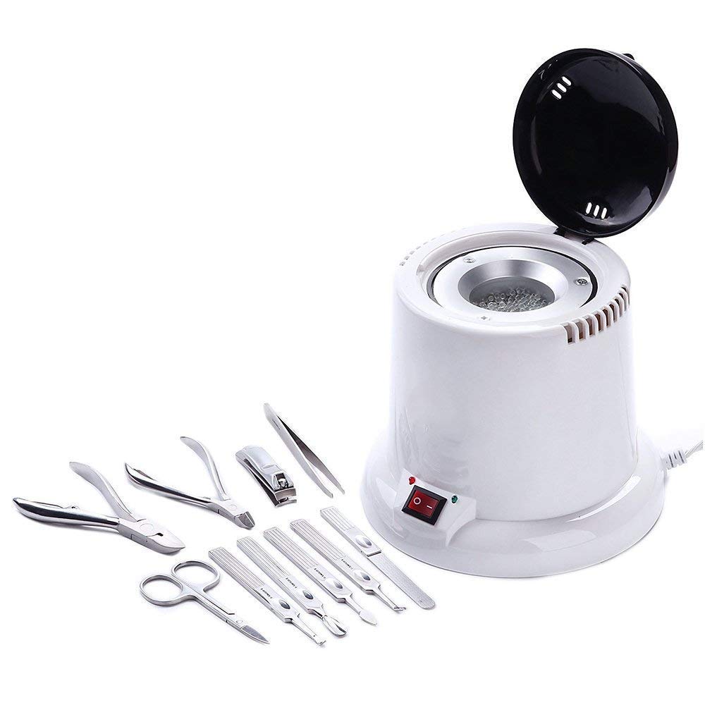 BONEW Nail Sterilizer for Salon & Tattoo - High Temp Disinfect Machine for Manicure Tools