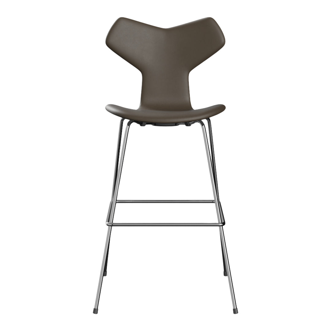 Grand Prix Bar Chair 3139 - Fully Upholstered Counter Stool with Metal Base - Perfect for Kitchen Islands, Bars & Home Decor