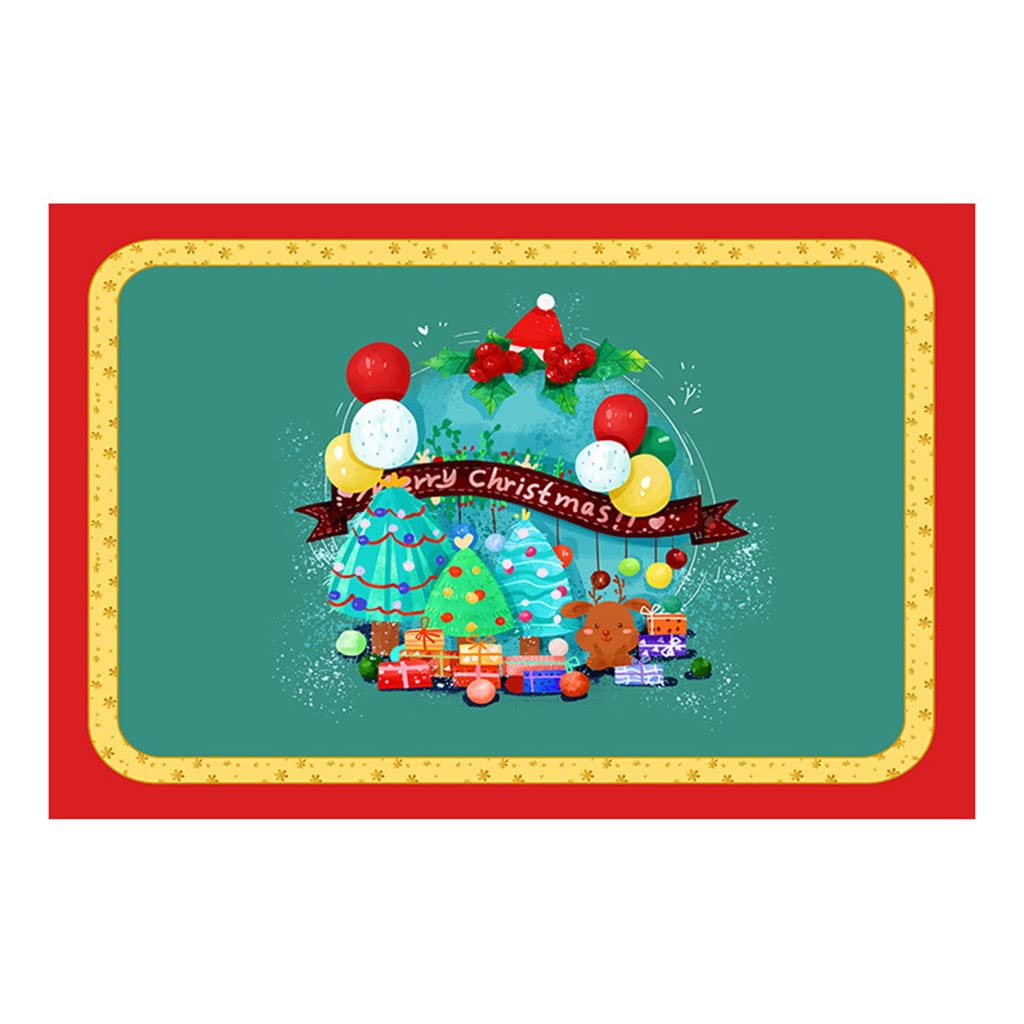 Christmas Theme Decor Merry Christmas Placemats, 32 Types for Restaurant, Dining Room, Kitchen, and Home Decor