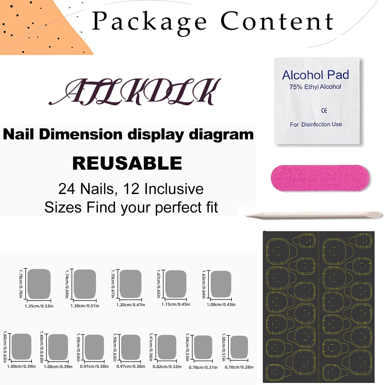 Rose Pink Press on Nails Short Square Fake Nails with Glue - Acrylic False Nails with Glitter Designs for Women & Girls | Easy Application, Salon-Quality Manicure | Perfect for Parties, Weddings & Everyday Wear