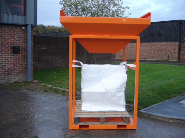 Bulk Bag Hopper with Fork Pockets - Durable Industrial Bulk Material Handling Equipment for Warehouses & Construction Sites