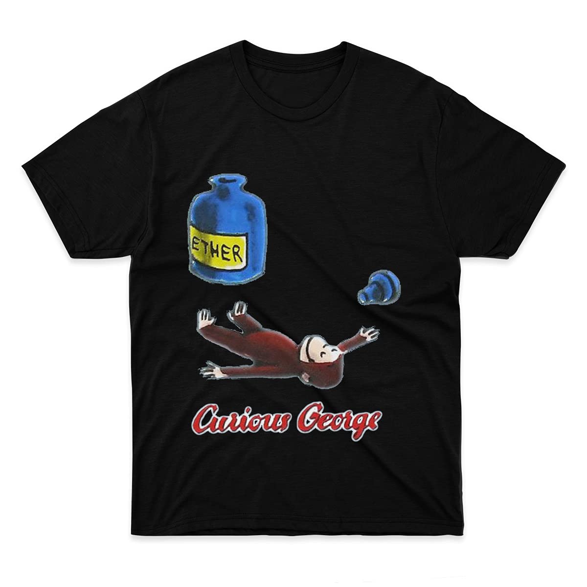 Funny Curious George Ether T-Shirt for Men & Women - Cool Graphic Tee for Father's Day Gifts, Casual Wear & Everyday Outfits