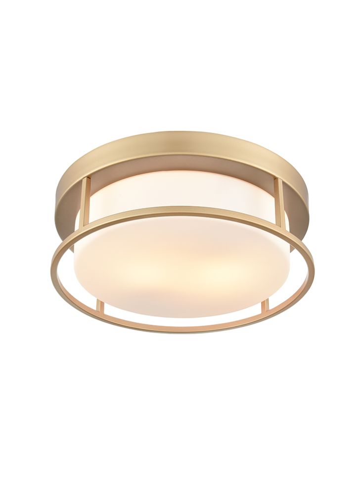 Bromley Flush Ceiling Light Fixture - Modern LED Ceiling Mount Light with Adjustable Brightness, Multiple Sizes & Finishes (Brushed Nickel, Matte Black, Polished Chrome) - Perfect for Bedroom, Living Room, Hallway and Office Lighting
