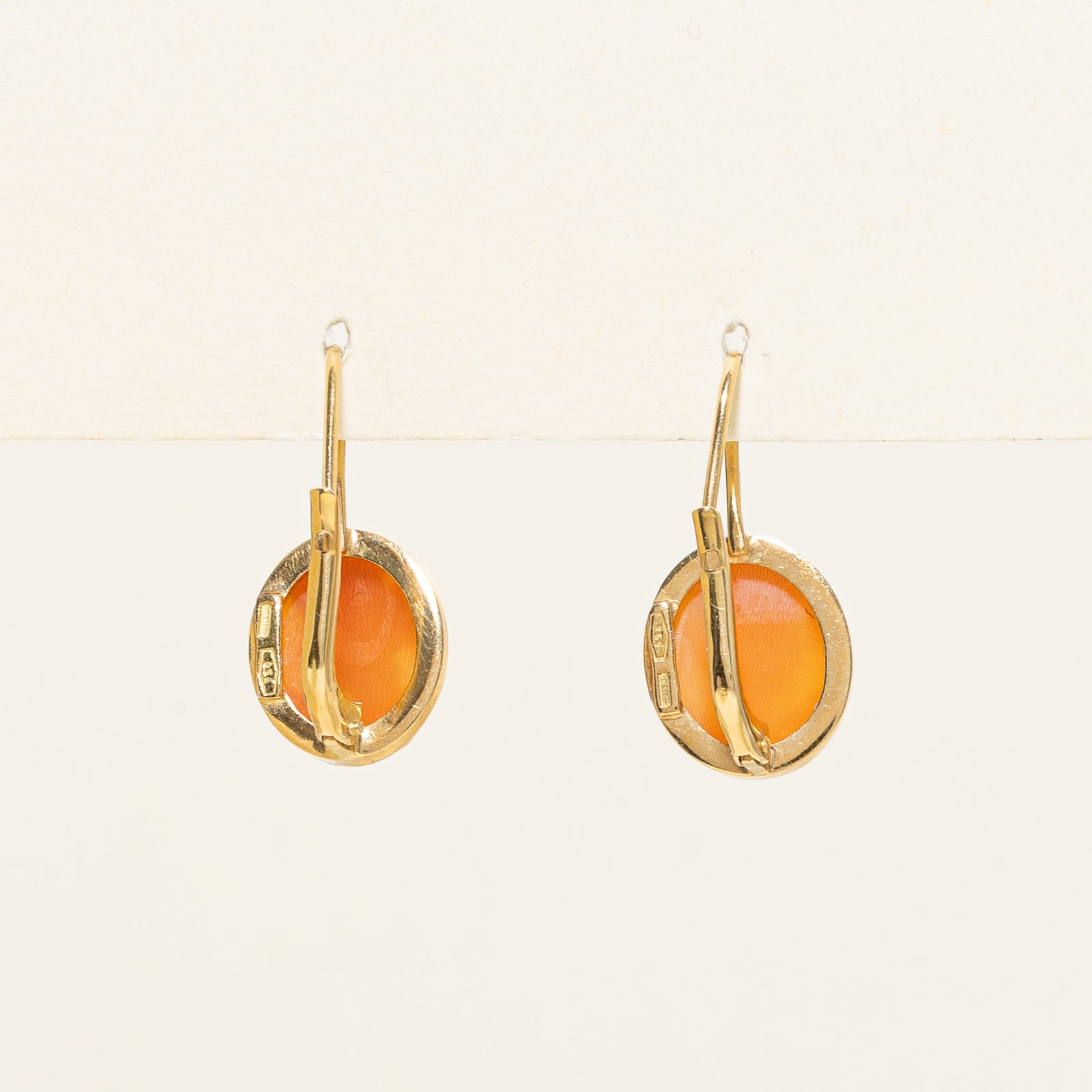 Exquisite Italian Shell Cameo Drop Earrings - 4.00ctw Genuine Handcrafted Jewelry for Women | Perfect for Weddings, Anniversaries & Special Occasions