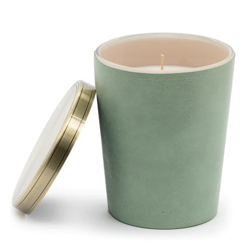 Scented Space 900g Leather Candle with Citrus Grove Aroma - Perfect for Home Decor, Relaxation & Gifts