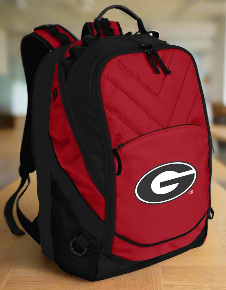 Georgia Bulldogs Backpack - University of Georgia Laptop Computer Bag for School, Work & Travel