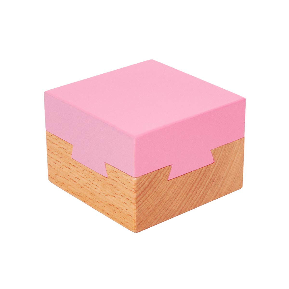 DC-BEAUTIFUL Wooden Puzzle Box - Magic Brain Teaser Gift with Secret Compartment | Pink Impossible Puzzle Box for Birthday, Valentine's Day | Perfect for Escape Rooms, Party Games & Unique Gift Giving
