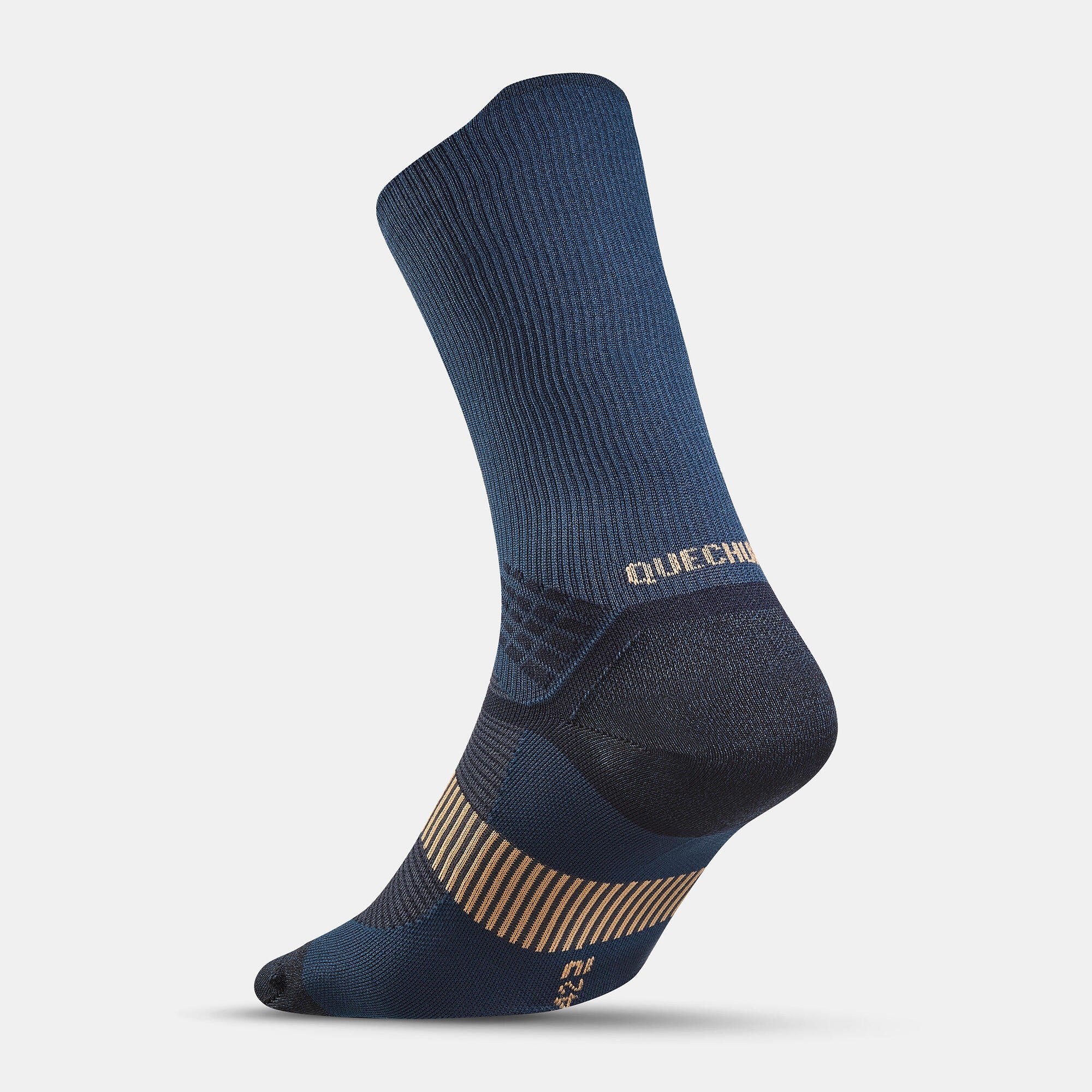Quechua MH 900 Hiking Double High Socks - 2 Pairs Warm Moisture-Wicking Trekking Socks for Men & Women - Perfect for Hiking, Camping & Outdoor Adventures