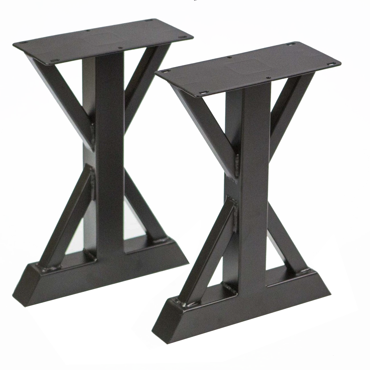 SS500 Trestle Bench Legs - 1 Pair (41cm x 26cm) - Heavy Duty Wooden Table Legs for DIY Furniture, Farmhouse Dining Tables & Workbenches - Perfect for Home, Office & Workshop Projects