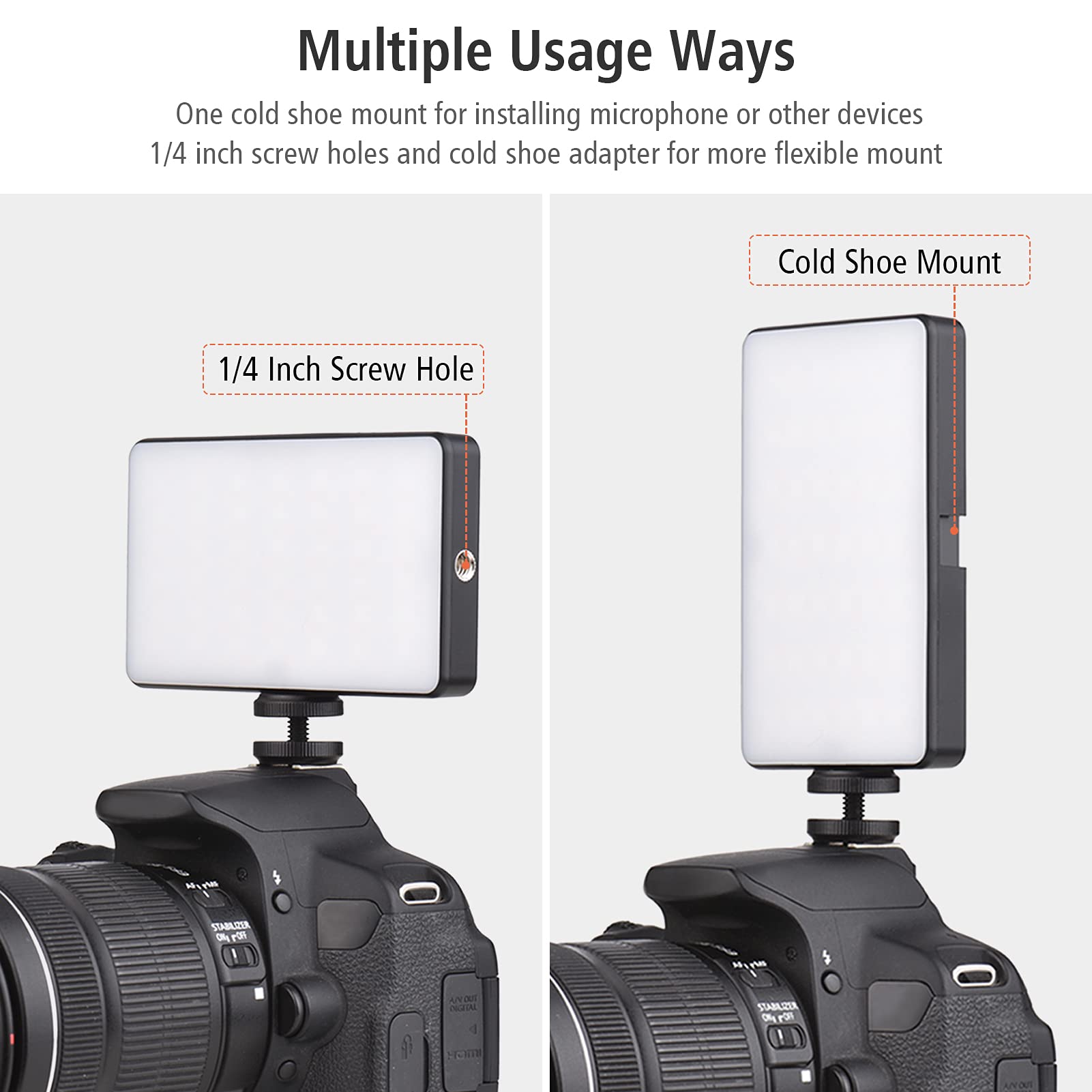 Andoer W140 RGB LED Video Light Kit - 2500K-9000K Dimmable CRI95+ Lighting with 20 Effects, Desktop Tripod & Phone Holder for Video Conference, YouTube Streaming, TikTok Videos & Photography