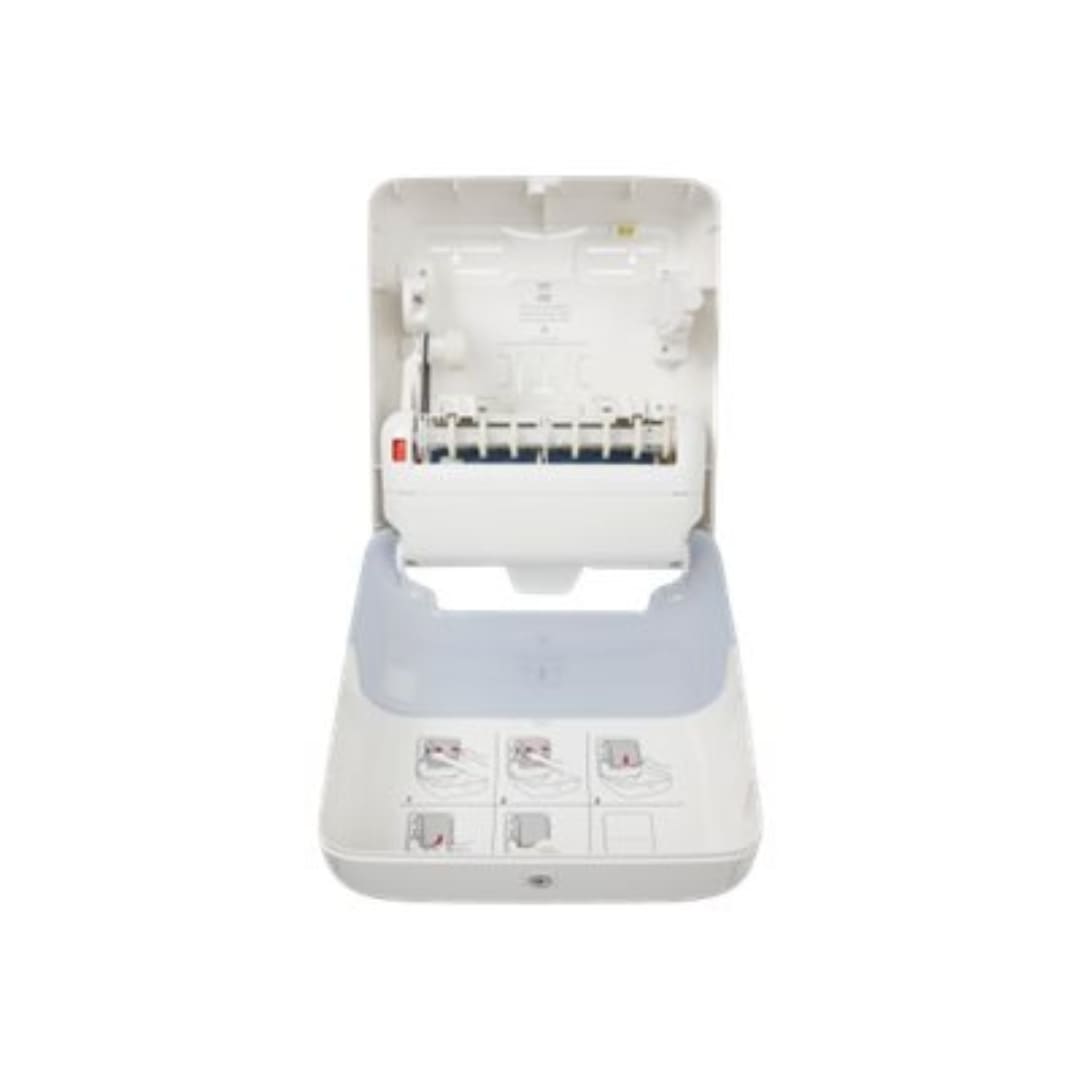 Tork H1 White Hand Towel Roll Dispenser - Commercial Grade Paper Towel Dispenser for Restrooms, Kitchens & Offices (Model 551000)
