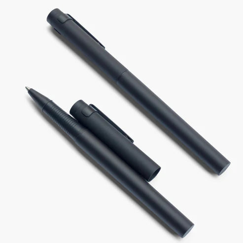 Premium Kakimori Aluminum Black Fountain Pen with Fine Nib - Elegant Writing Instrument for Calligraphy, Journaling & Office Use