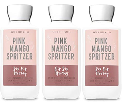 Bath & Body Works Pink Mango Spritzer Body Lotion Value Pack - 3 Full Size Bottles | Hydrating & Fragrant Moisturizer for Dry Skin | Perfect for Daily Use, Gifts & Travel