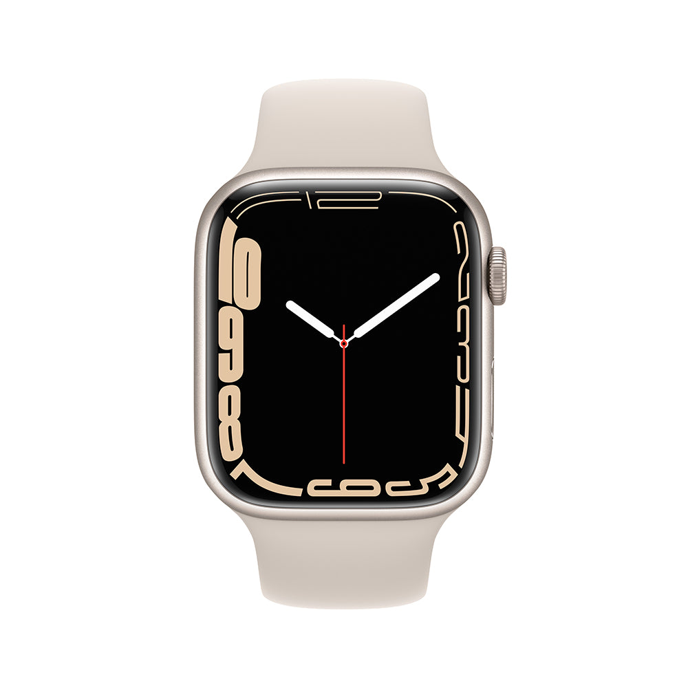 Apple Watch Series 7 (45mm) GPS + Cellular, Aluminum Case with Sport Band - Stylish Smartwatch for Fitness Tracking & Daily Use