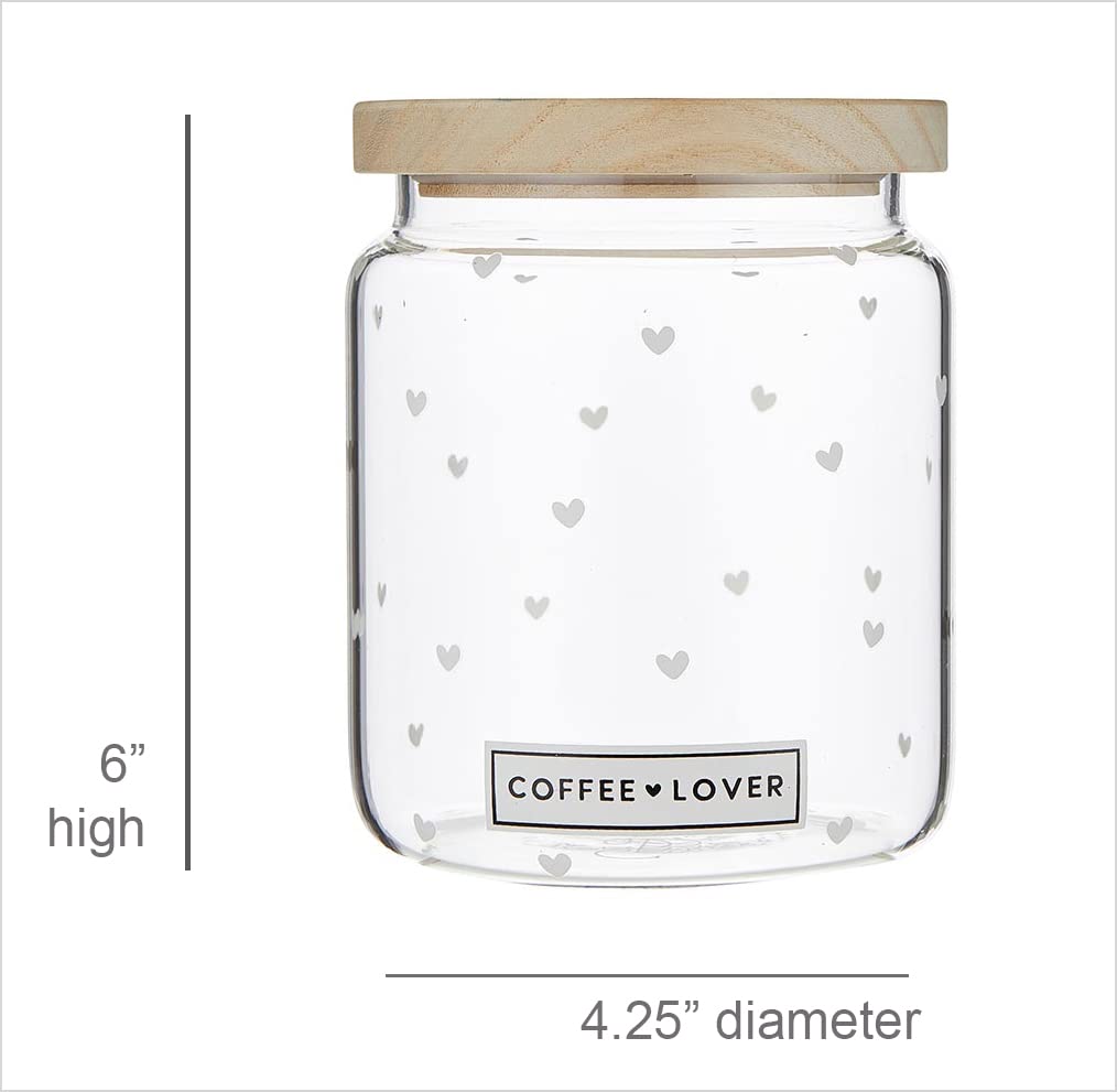 Santa Barbara Design Studio 50-Ounce Glass Coffee Canister - Airtight Coffee Storage Container for Freshness - Perfect for Kitchen, Pantry & Coffee Lover Gifts