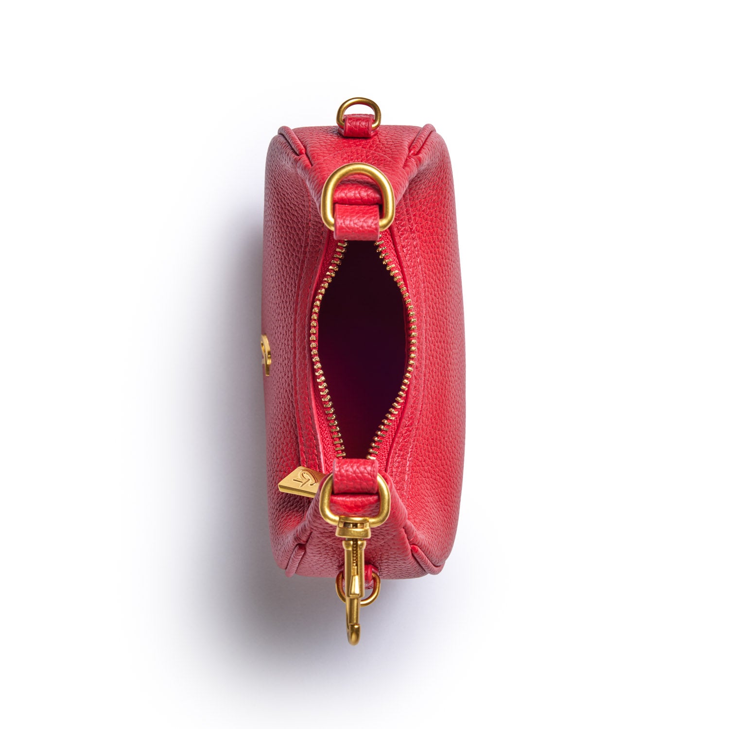 NANO PEBBLE HOBO BAG - Stylish Red Crossbody Purse for Women | Trendy Casual & Evening Handbag | Perfect for Work, Shopping & Travel