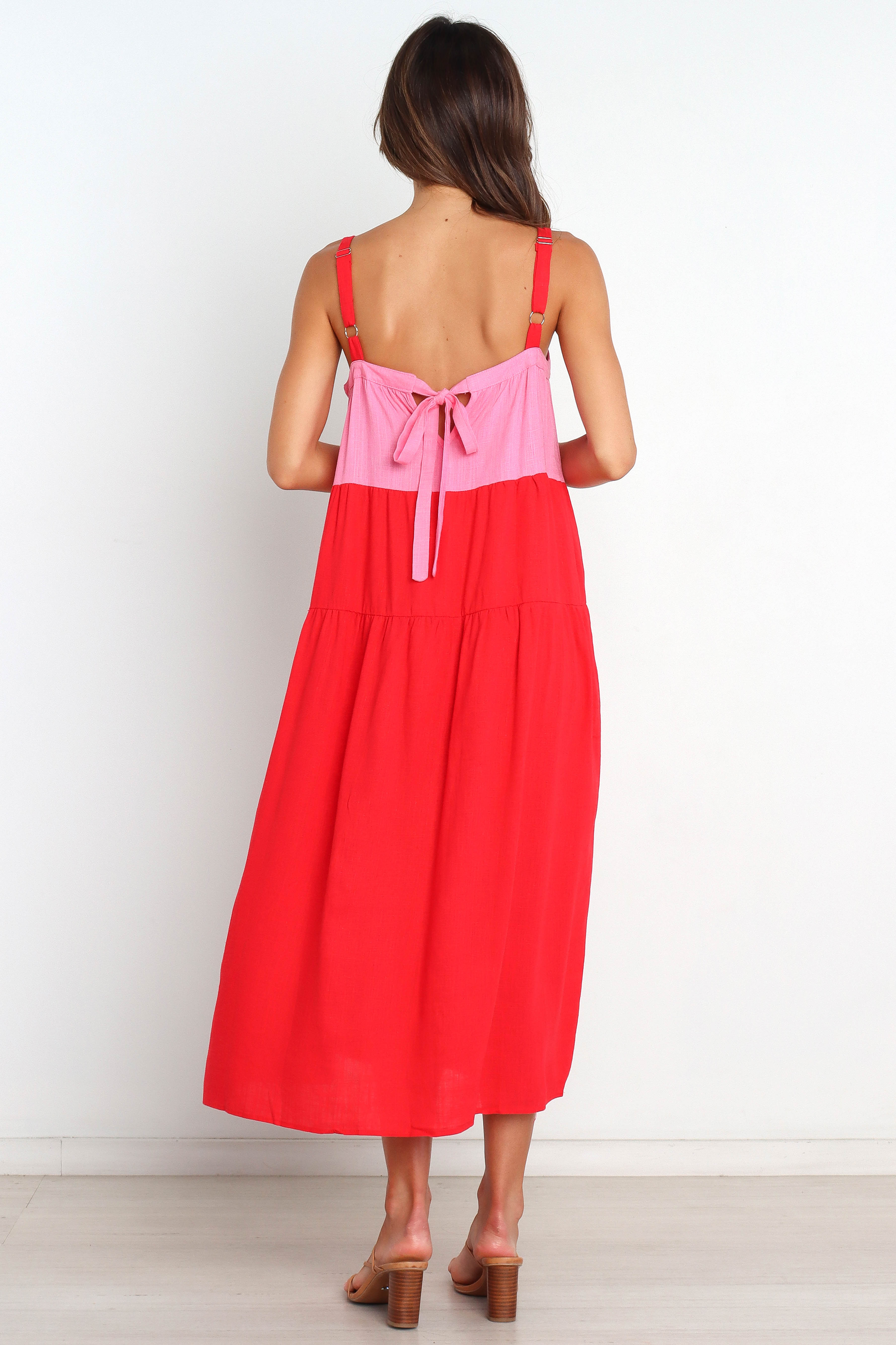 Aliana Women's Pink Splice Dress - Elegant Floral Print Summer Dress for Casual Wear, Parties & Date Nights