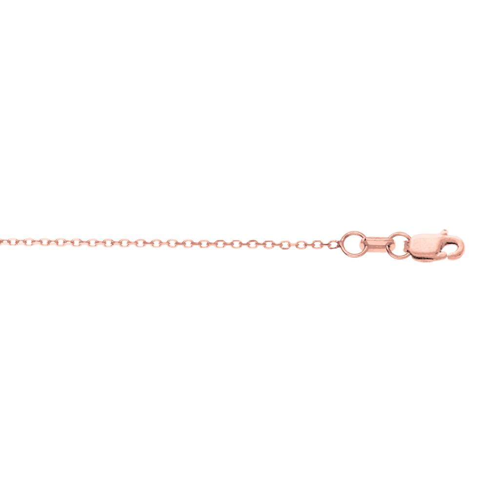 14K Gold 0.87mm Diamond Cut Cable Chain Necklace - Dainty & Elegant Jewelry for Women, Perfect for Layering, Gift Giving & Everyday Wear