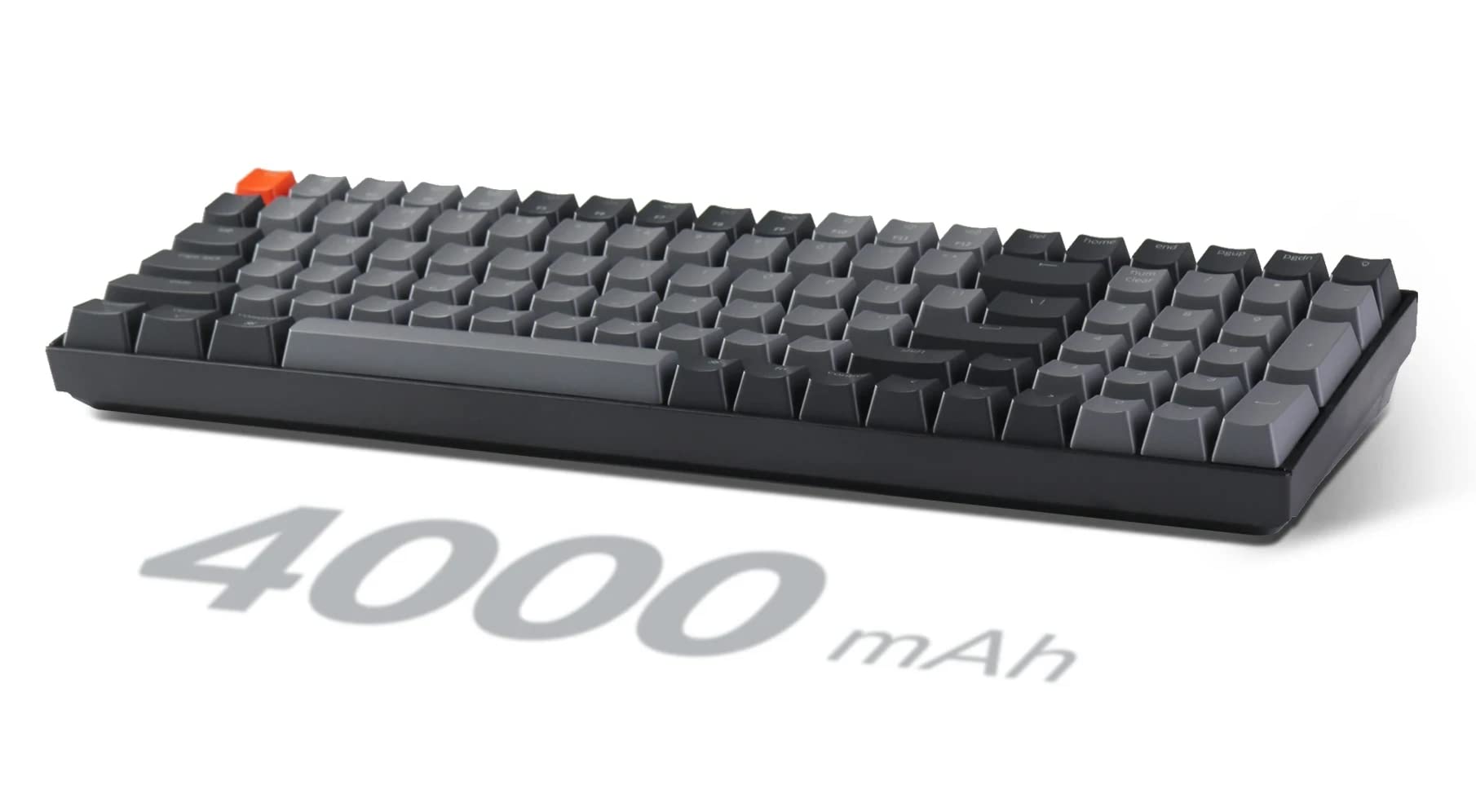 Keychron K4 Version 2 Wireless Mechanical Keyboard - 96% ISO-UK Layout, Gateron Brown Switches, White LED Backlight, Bluetooth/USB-C for Mac & Windows | Perfect for Gaming, Office Work & Programming