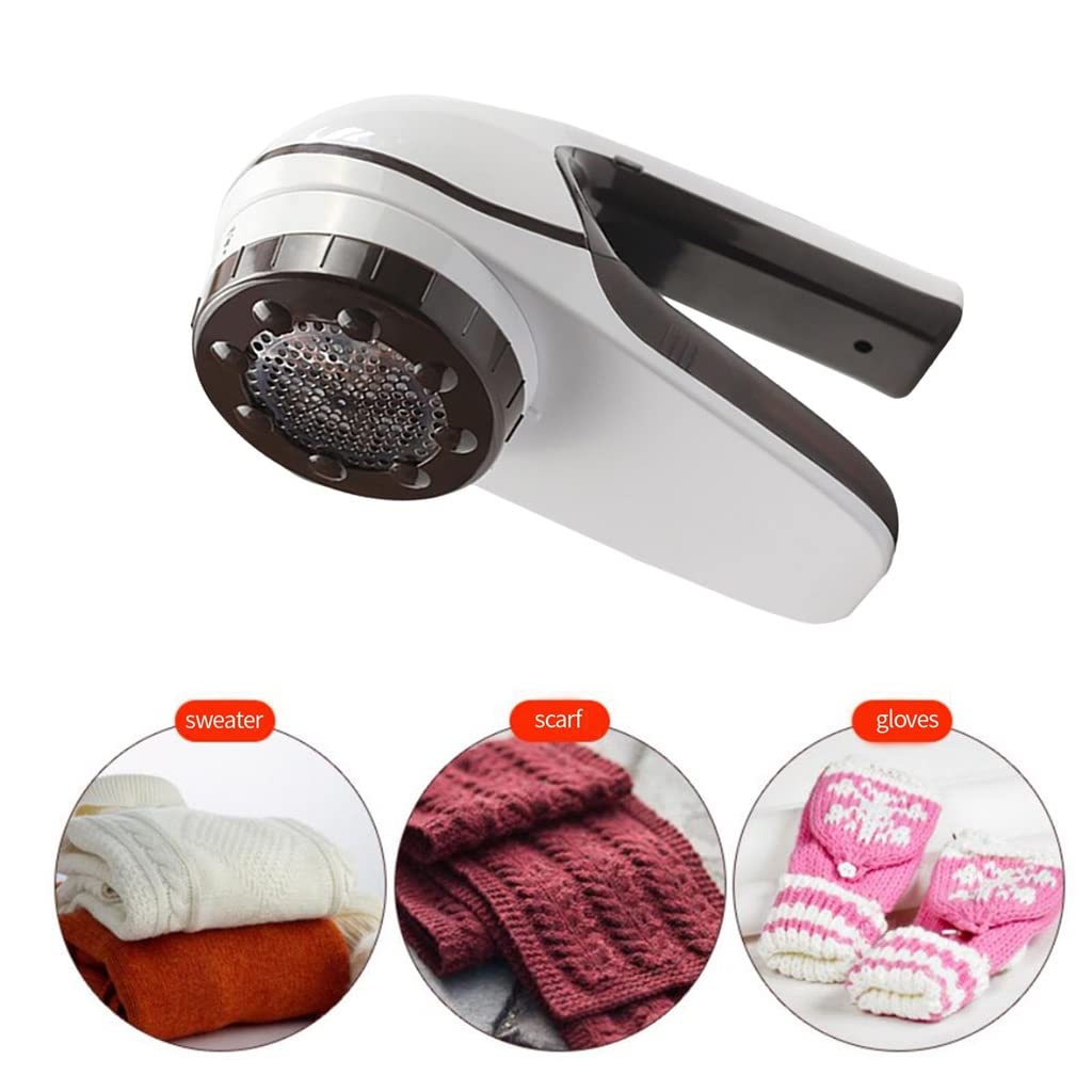 Electric Lint & Pet Hair Remover - 6 Blades Fabric Shaver for Clothes, Furniture & Car Upholstery - Fast & Efficient Lint Trimmer for Pet Owners & Home Cleaning
