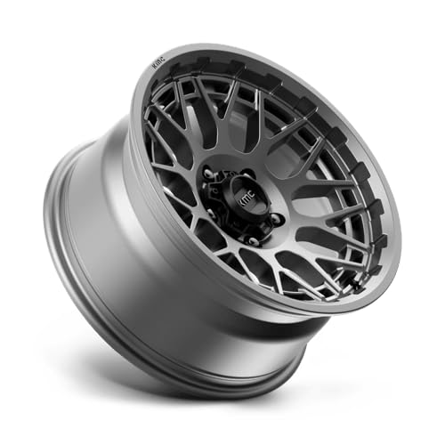 KMC Wheels KM722 17x8.5 5x5.0 Anthracite Alloy Wheels - Perfect for Jeep Wrangler, Toyota Tacoma & Off-Road Adventures