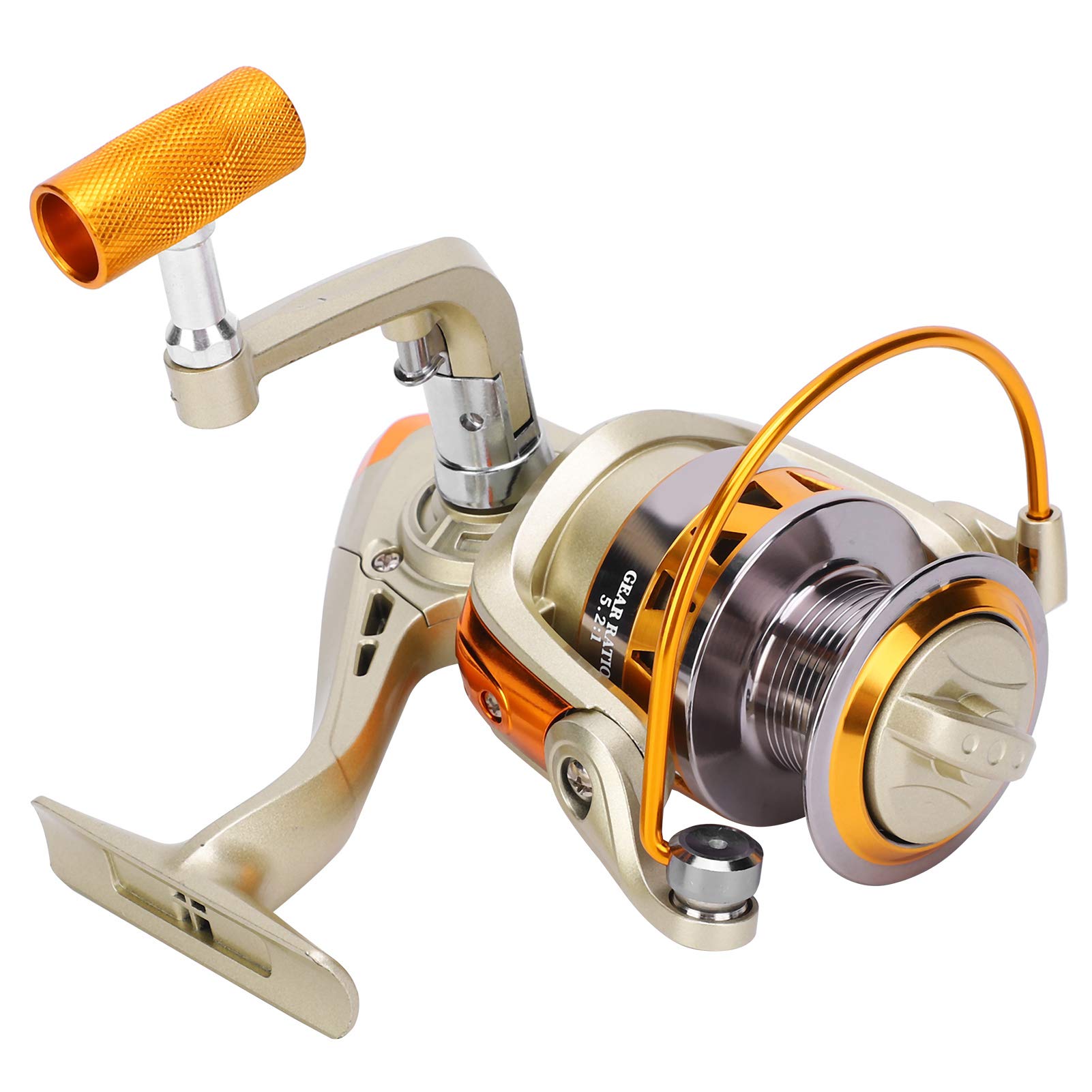 JF5000 Spinning Fishing Reel - High Performance Metal Saltwater Fishing Reel with Smooth Ball Bearings | Portable Fishing Gear for Surf, Pier & Boat Fishing | Complete Fishing Tackle Accessory & Maintenance Tool Set