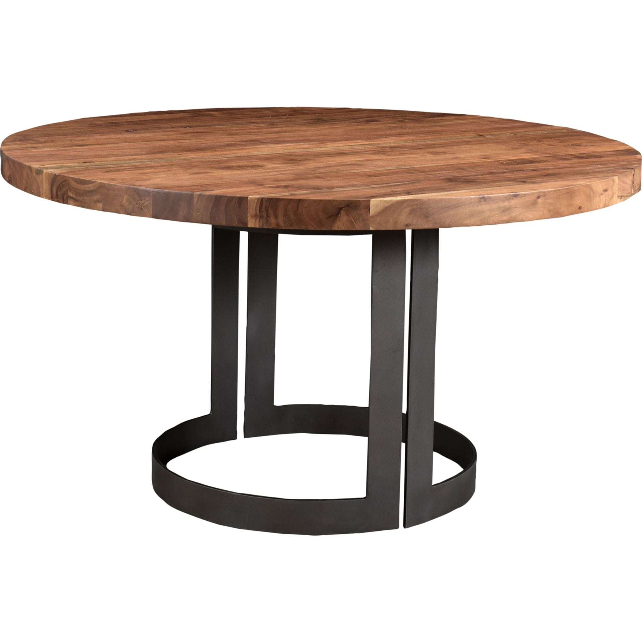 Modern Smoked Bent Dining Table - Elegant Wooden Kitchen Table for 6 - Perfect for Small Spaces, Dining Rooms & Open-Concept Living Areas