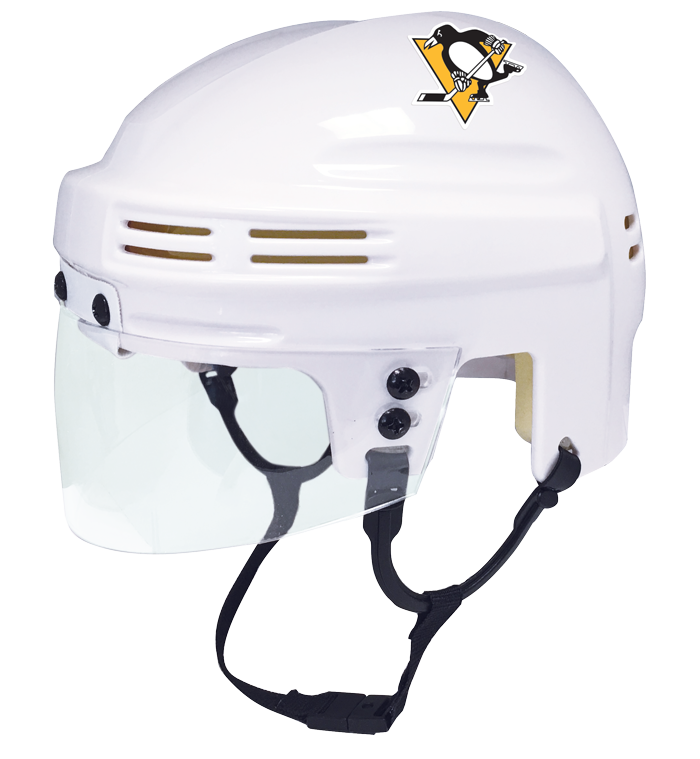 Pittsburgh Penguins NHL Mini Helmet Collectible - Official FANZ Collectibles Hockey Memorabilia with Picture Inside - Perfect for Sports Fans, Home Decor & Gifts