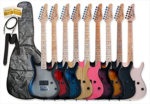 39 Inch Full Size Electric Guitar with Gig Bag, Strap, Picks & Cable - Red Burst Finish for Beginners & Professionals | Perfect for Live Performances, Studio Recording & Home Practice