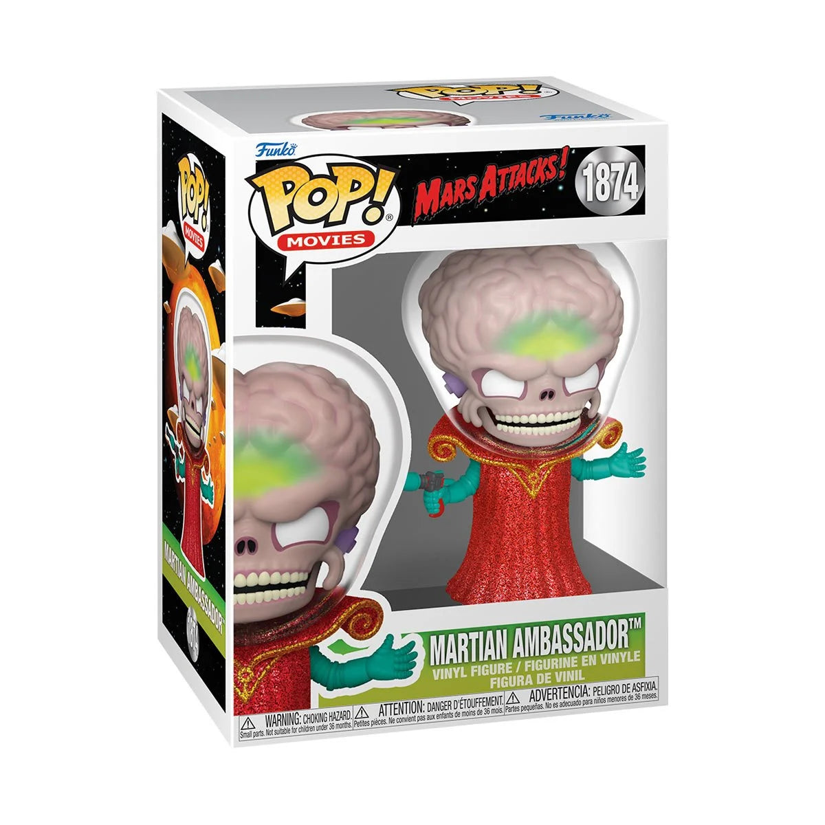 Mars Attacks: Martian Ambassador - Sci-Fi Collectible Action Figure for Movie Fans & Collectors | Perfect for Display, Gifts & Pop Culture Enthusiasts