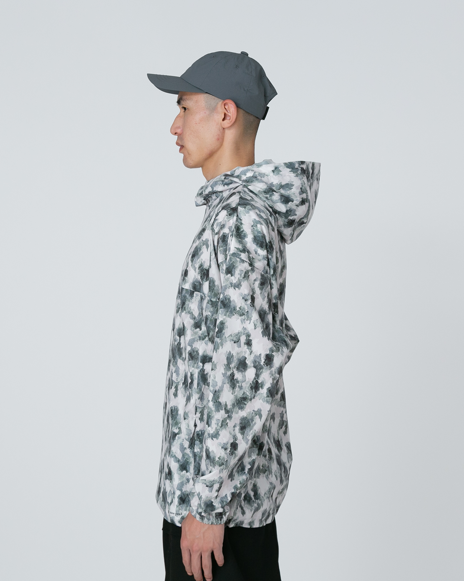 Printed Breathable Quick Dry Anorak Jacket - Lightweight Water-Resistant Windbreaker for Hiking, Running & Outdoor Activities