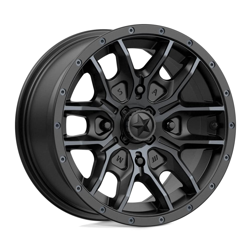 MA43 14x7 4x137 Black Truck Wheel Rim 10mm Offset - M43-04737 | Perfect for Off-Roading, Truck Upgrades & Custom Builds