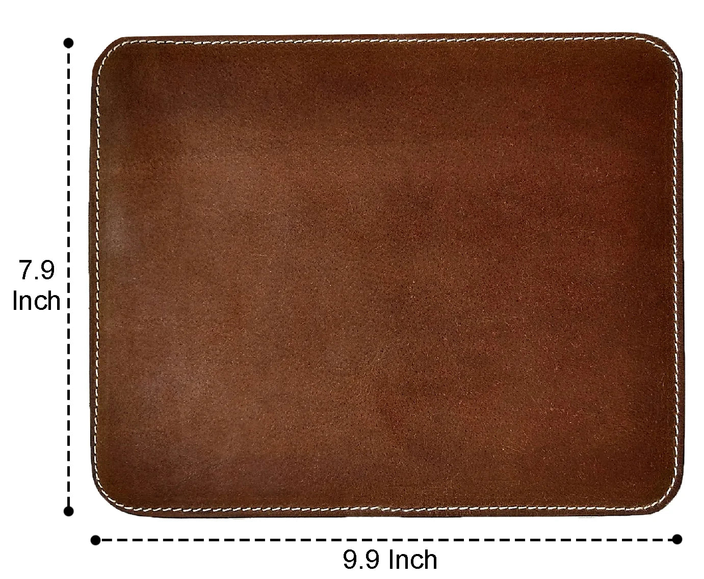 Premium Genuine Leather Mouse Pad for Laptop, PC & Mac - Handcrafted Office & Gaming Desk Accessory for Work, Home & Professional Use