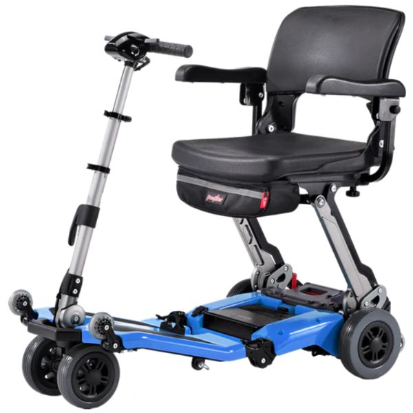 Freerider USA Luggie Super Lightweight Folding Mobility Scooter for Adults & Seniors - Compact Travel Electric Wheelchair for Airplanes, Shopping Malls & Outdoor Adventures