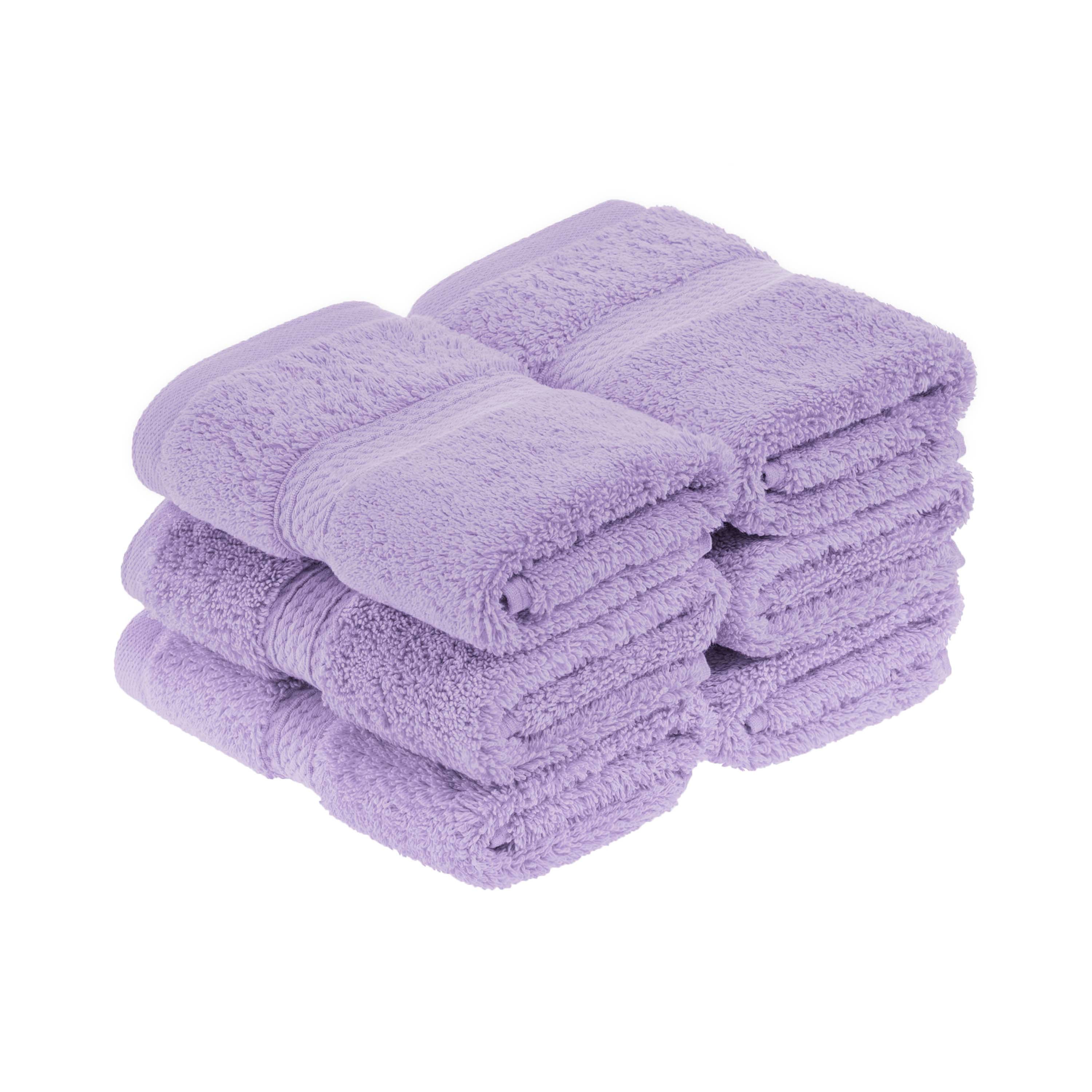 Premium 100% Egyptian Cotton Plush Heavyweight Luxury Bath Towel Set of 6 - Ultra Soft & Absorbent for Spa, Hotel & Home Use
