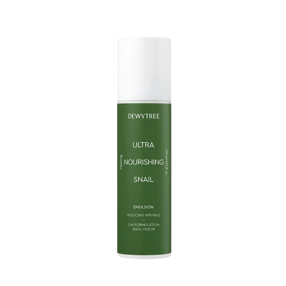 DEWYTREE Ultra Nourishing Snail Emulsion 150ml - Korean Skincare for Dry & Sensitive Skin | Hydrating Face Moisturizer with Snail Mucin Extract | Perfect for Night Routine & Anti-Aging Care