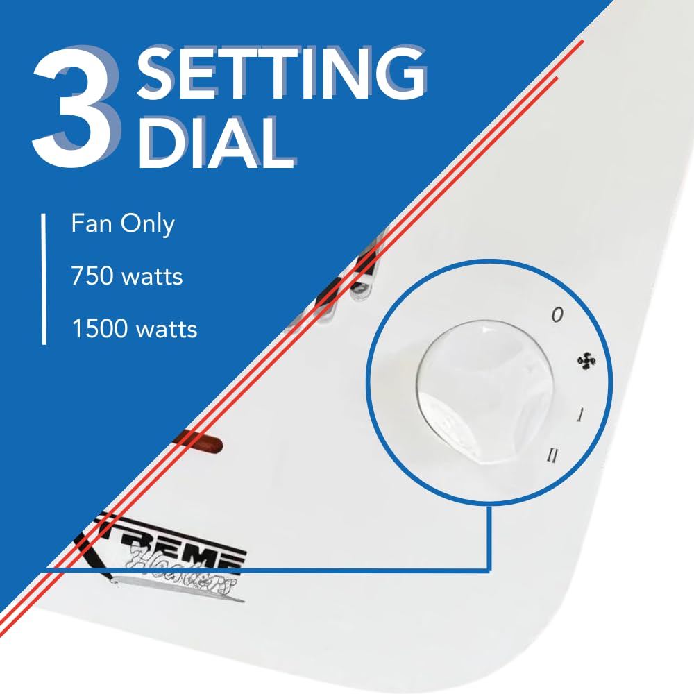 Portable Boat, Cabin & RV Heater with Overheat & Tip-Over Protection - Compact Space Heater for Marine, Camping & Travel - White (Ideal for Winter Boating, RV Trips & Cabin Heating)