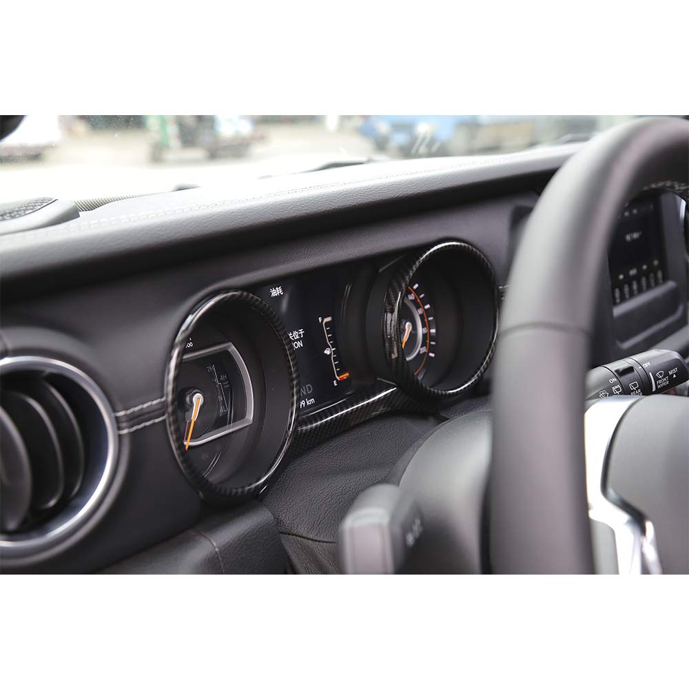Premium Carbon Fiber Grain Dashboard Trim for 2018 Jeep Wrangler JL - Interior Upgrade Accessory for Off-Road & Daily Driving