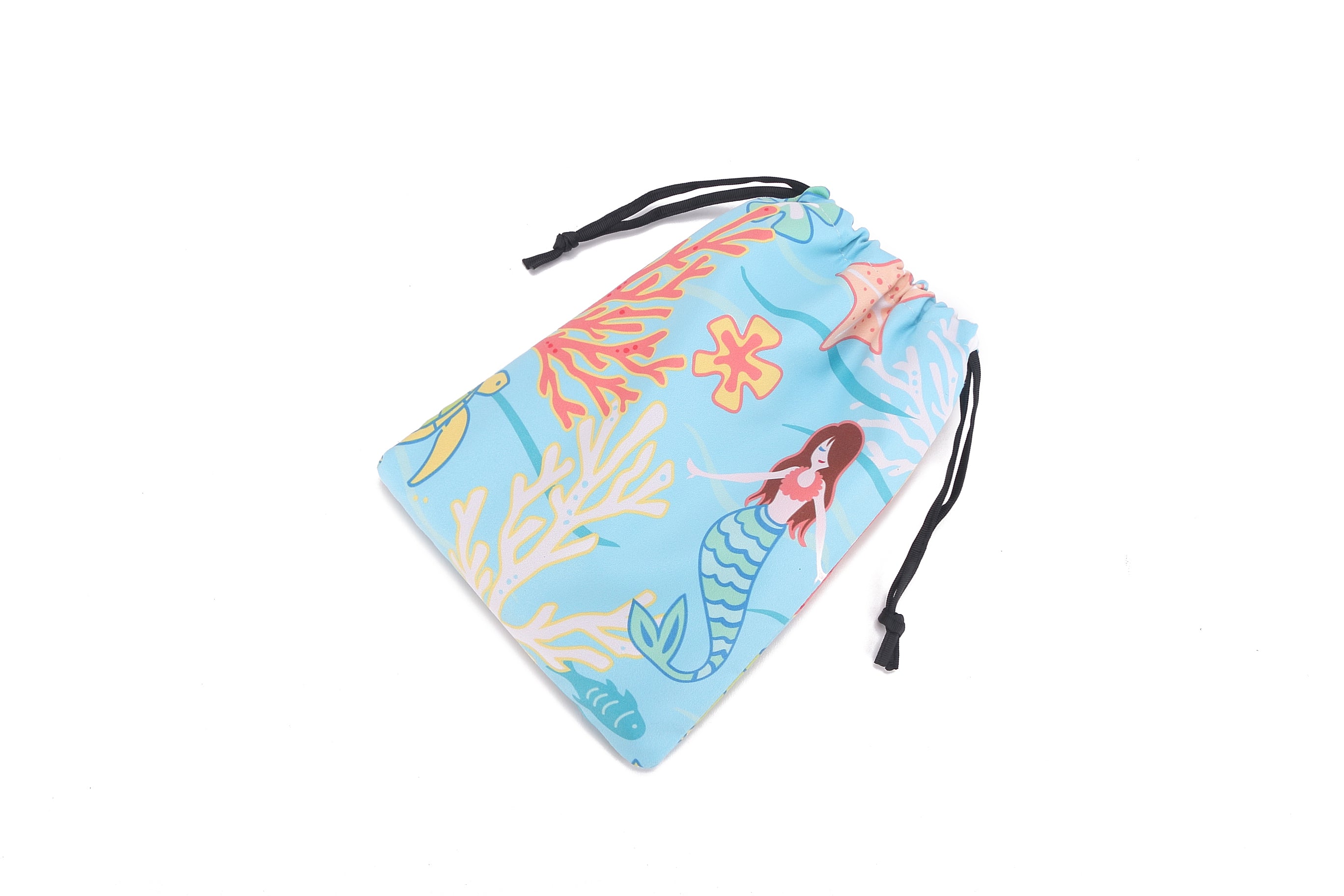 Kids Hooded Beach Towel Poncho - Mermaid Blue Swim Cover Up for Girls, Quick Dry & UV Protection - Perfect for Swimming, Surfing & Beach Vacations