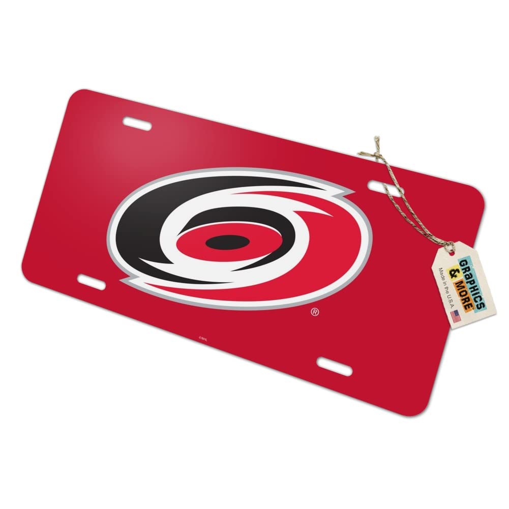 Carolina Hurricanes Logo Novelty Metal Vanity License Plate - Custom Car Accessories for Fans, Tailgating & Home Decor