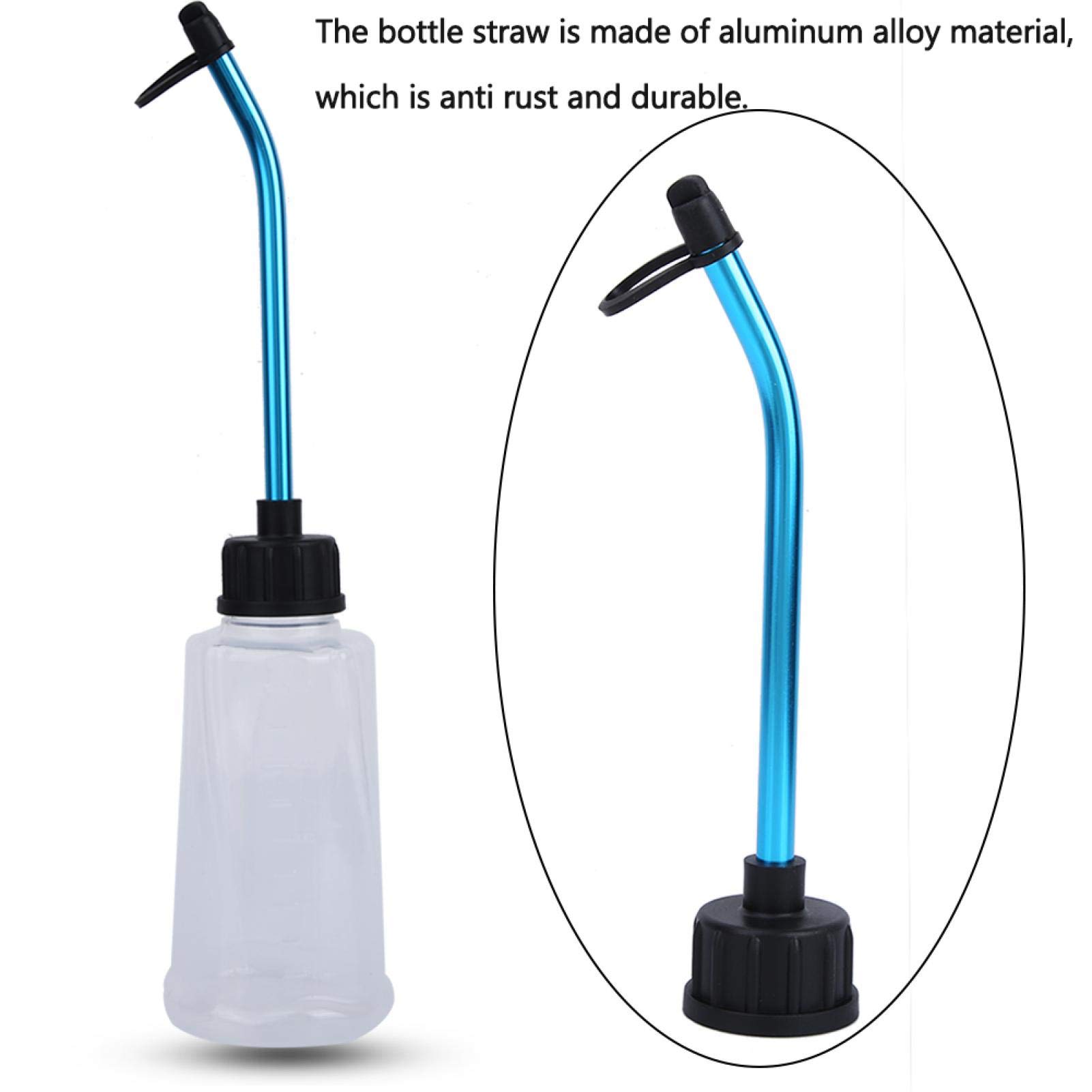 Germerse RC Fuel Bottle - Nitro Fuel Refill Bottle with Fuel Straw for RC Model Car Nitro Engine - Perfect for RC Hobbyists and Remote Control Car Racing Enthusiasts