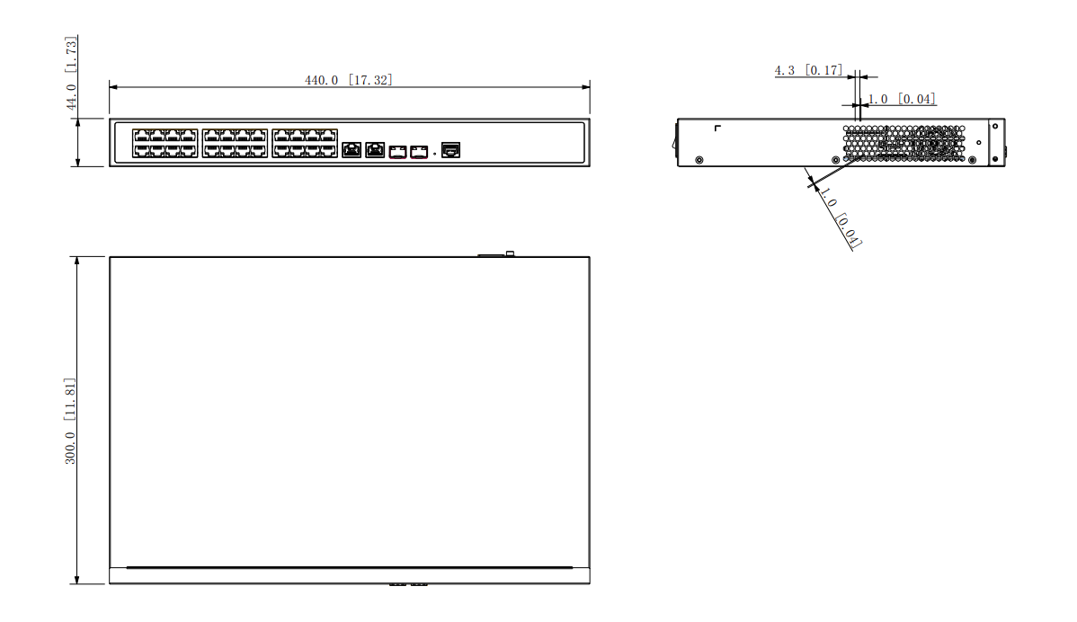 PFS4226 24ET 360 24-Port 100Mbps + 2-Port Gigabit PoE Switch | High-Speed Network Switch for Office & Home Use | Perfect for Smart Home Devices, IP Cameras & VoIP Phones