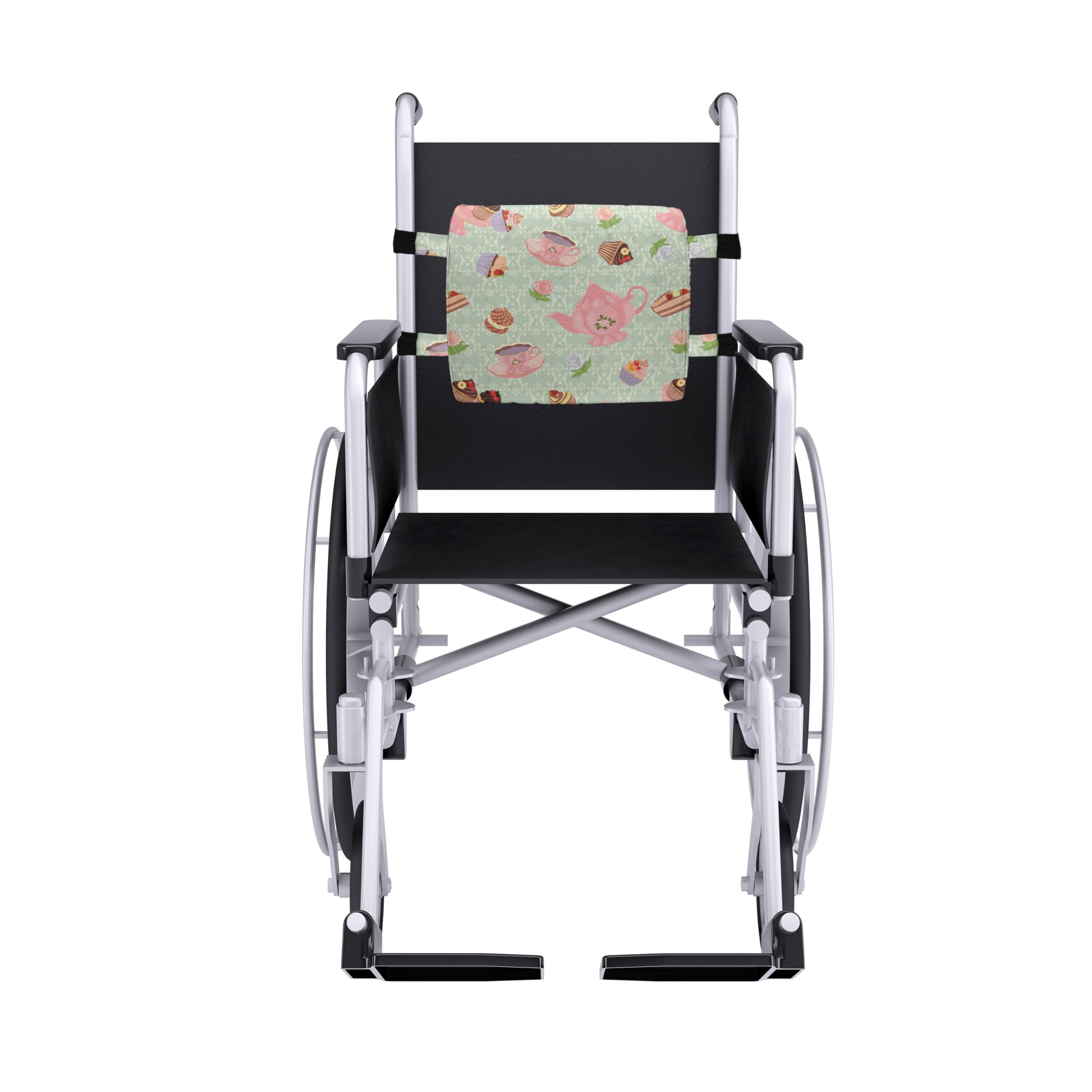 Ambesonne Retro Lumbar Support Pillow - British Tea Time Inspired Design, High Density Foam for Office & Car - 14x13 Inch Multicolor Back Cushion | Perfect for Home Office, Gaming Chair & Long Drives