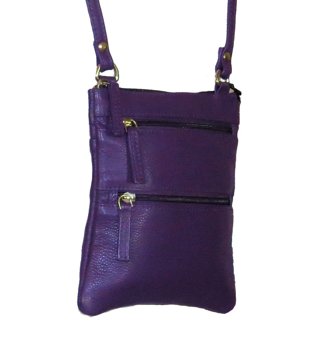 Genuine Leather Mini Crossbody Handbag for Women - Stylish Small Purse with Adjustable Strap (Red) - Perfect for Travel, Shopping & Everyday Use