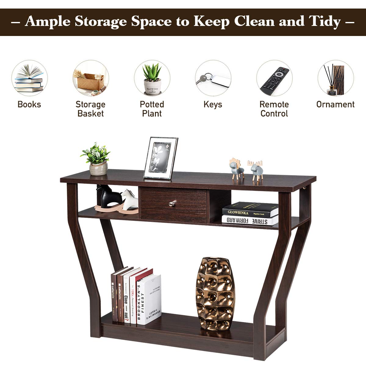 3-Tier Console Table, 47